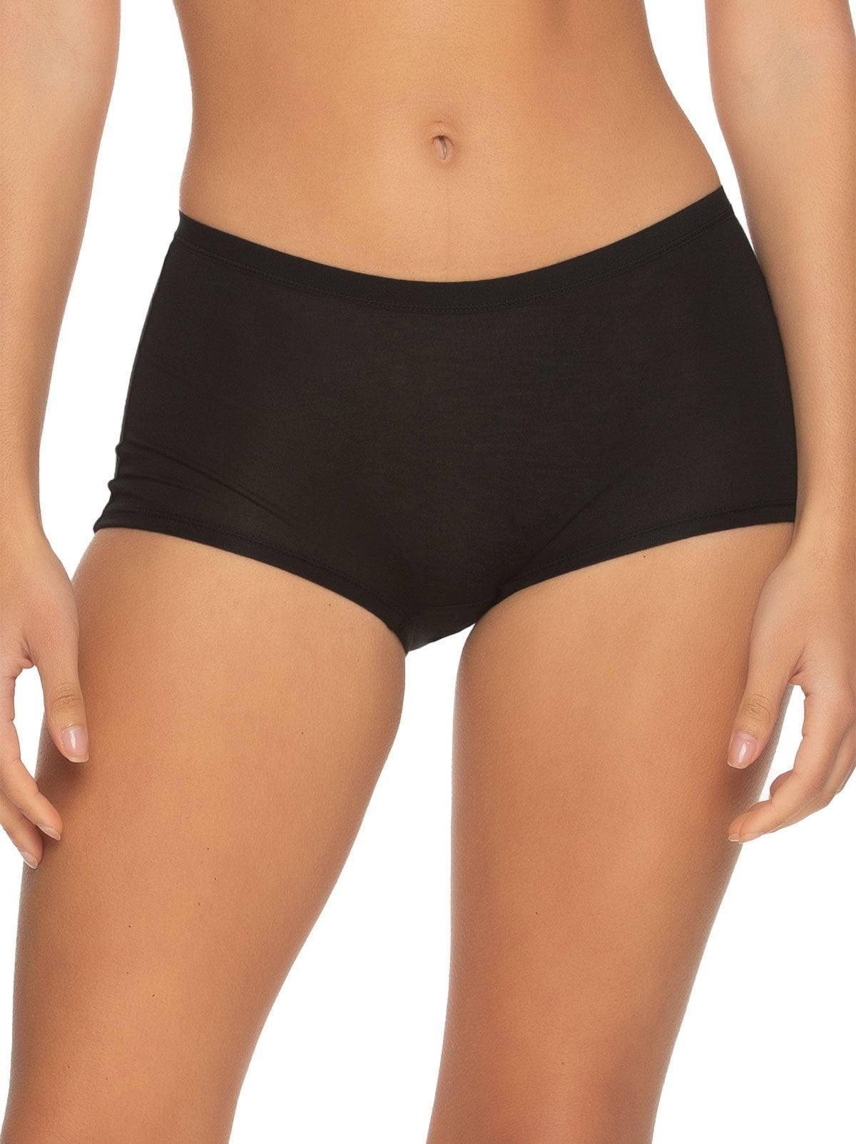 Felina So Smooth Modal Midrise Boyshort - Black