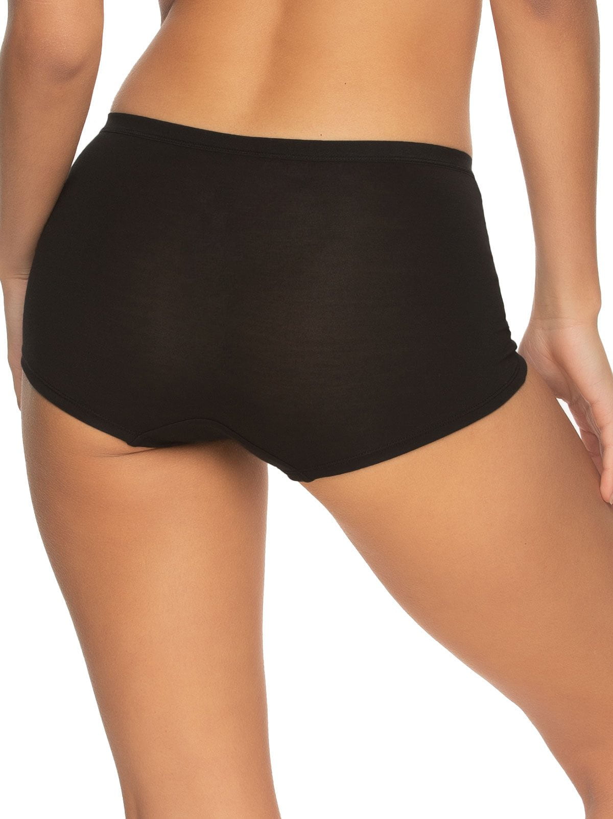 Felina So Smooth Modal Midrise Boyshort - Black