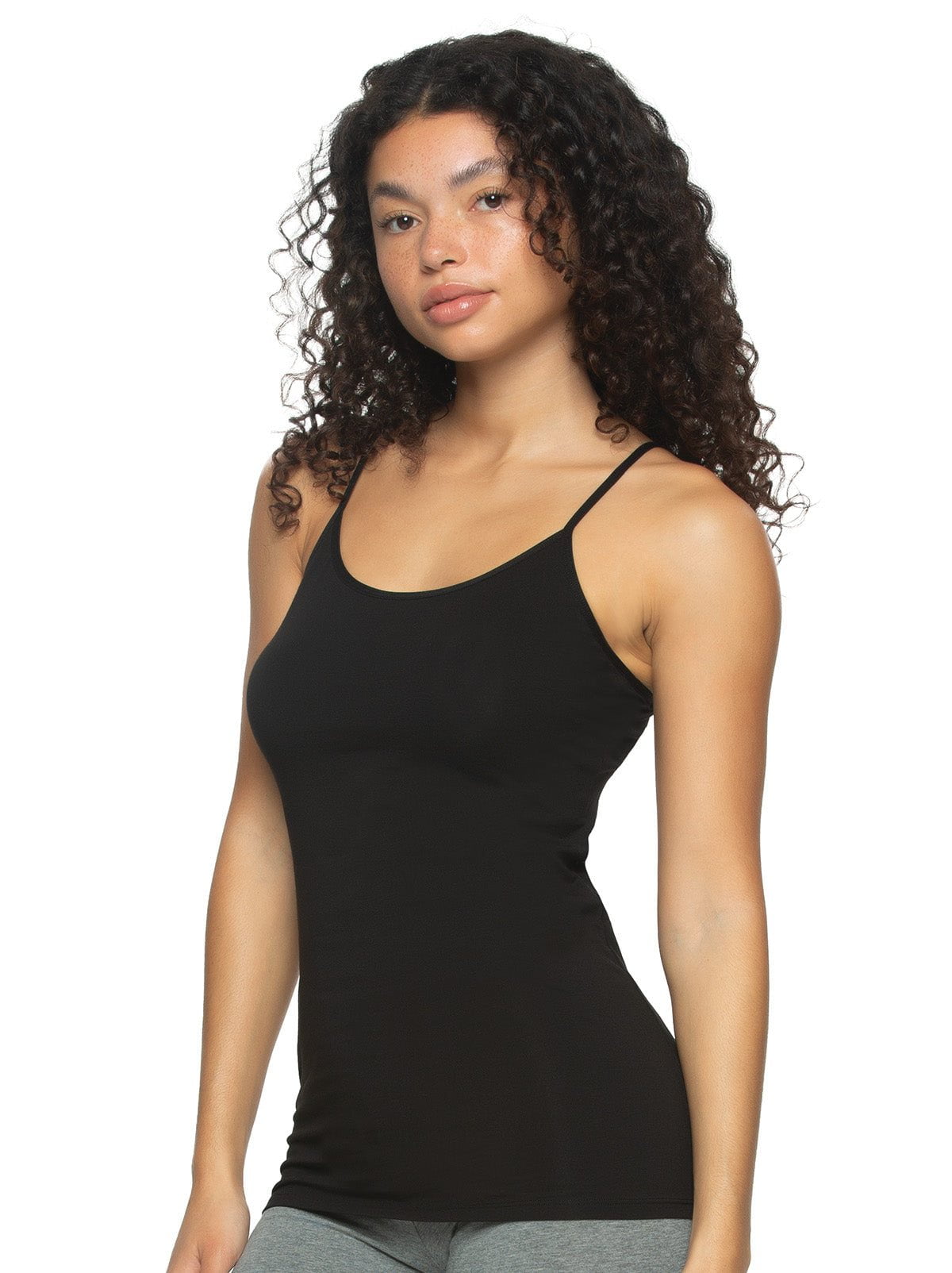 Felina Cotton Modal Stretch Camisole - Black