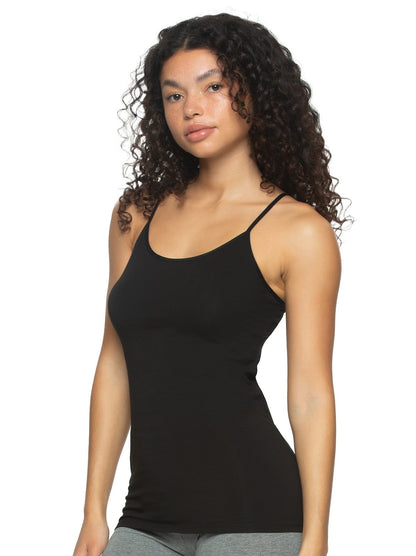 Felina Cotton Modal Stretch Camisole - Black