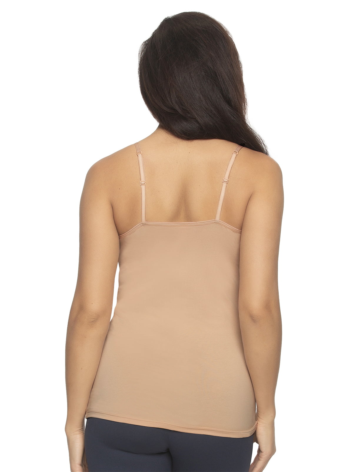 Felina Cotton Modal Stretch Camisole 4-Pack - Black White Taupe