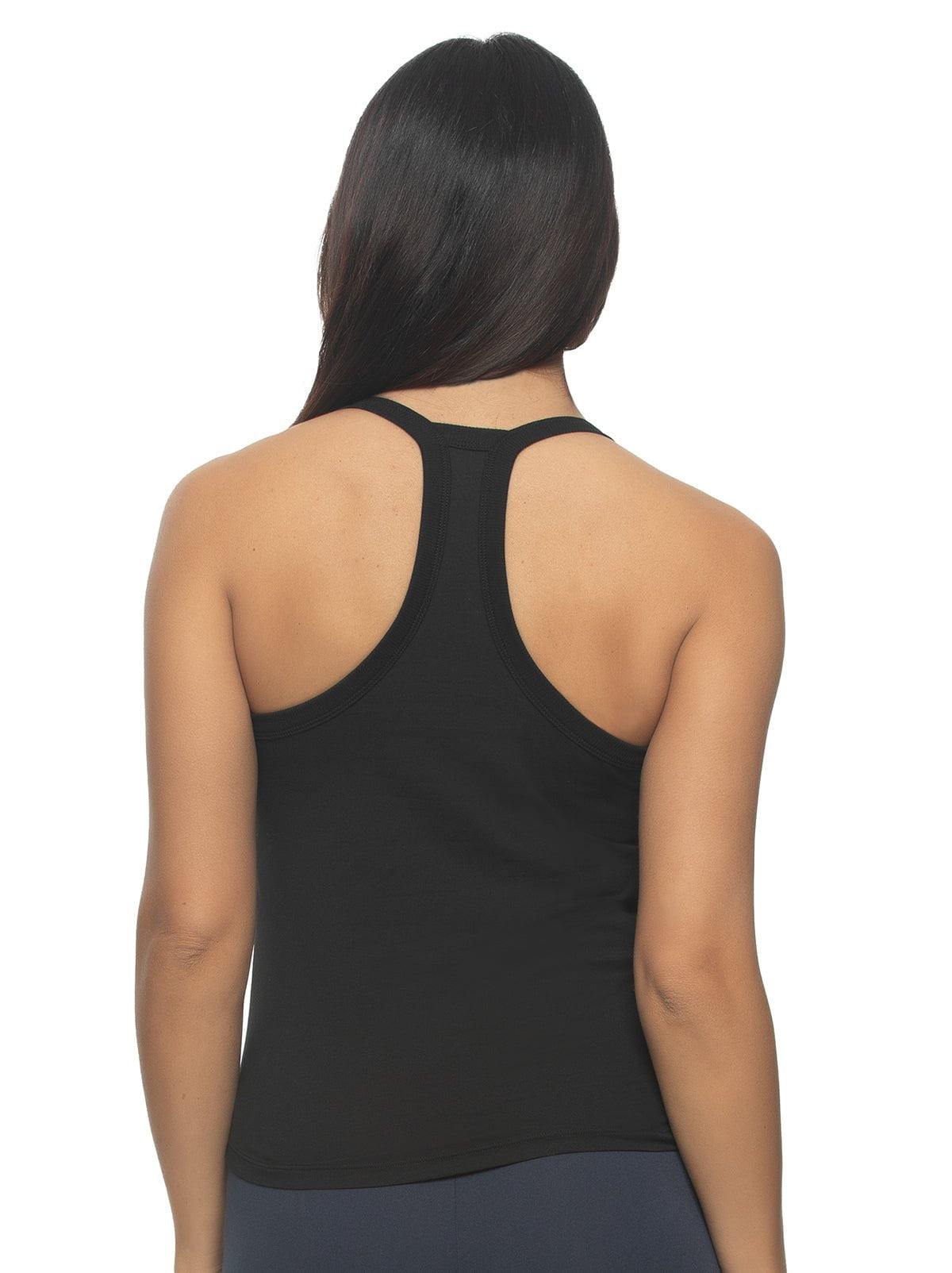Felina Pima Cotton Stretch Racerback Tank 2-Pack - Tuxedo