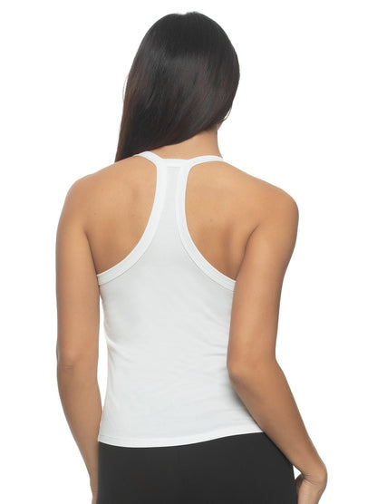 Felina Pima Cotton Stretch Racerback Tank 2-Pack - Tuxedo