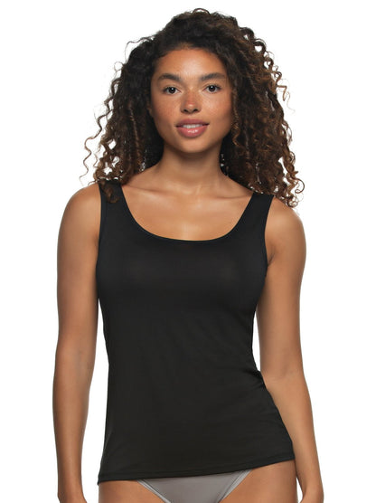 Felina Serene Modal & Lace Reversible Tank - Black