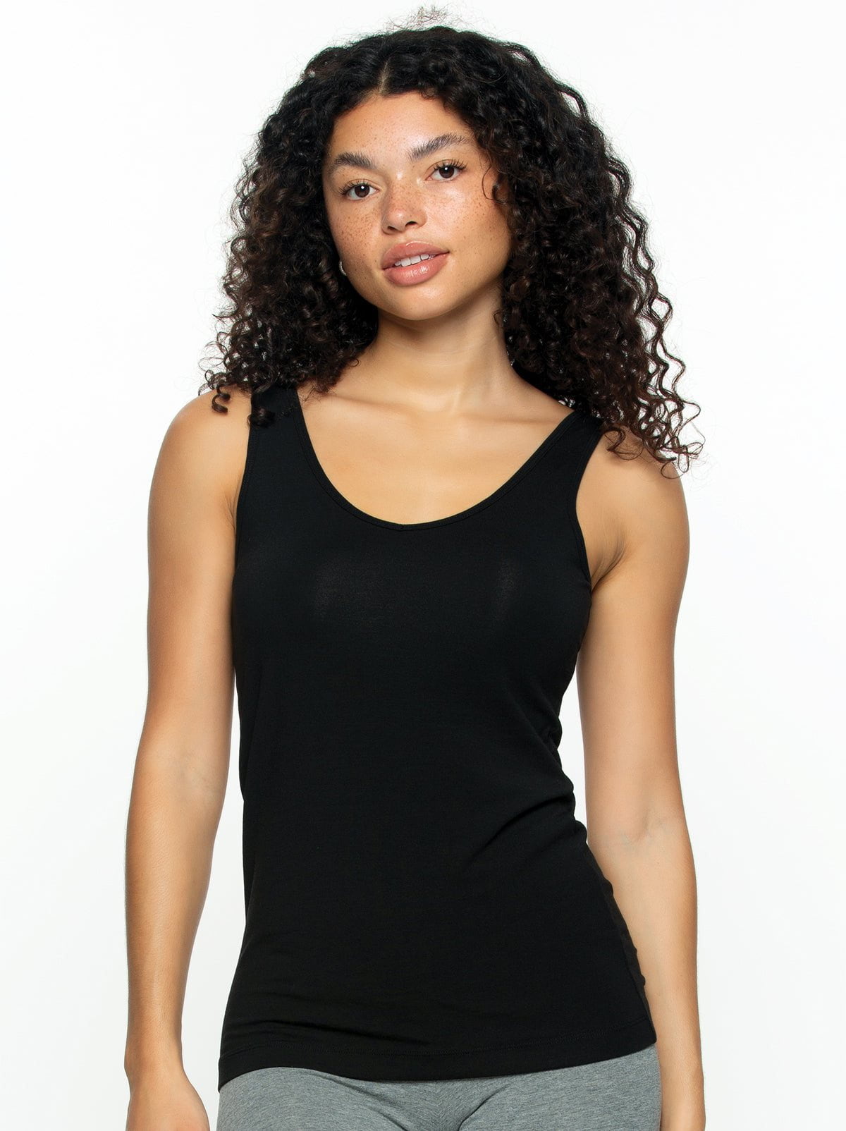 Felina Cotton Modal Stretch Reversible Tank Top 4-Pack - Basics
