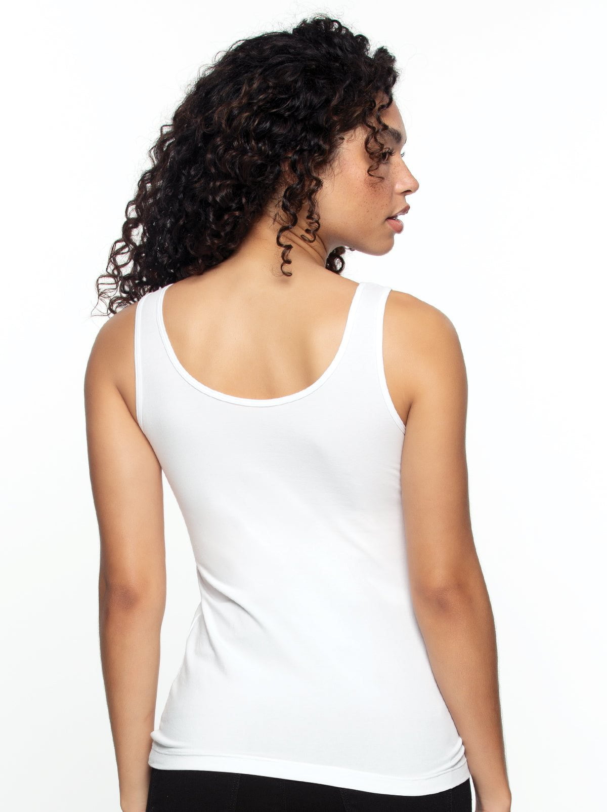 Felina Cotton Modal Stretch Reversible Tank Top 4-Pack - Basics