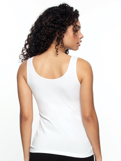 Felina Cotton Modal Stretch Reversible Tank Top 4-Pack - Basics