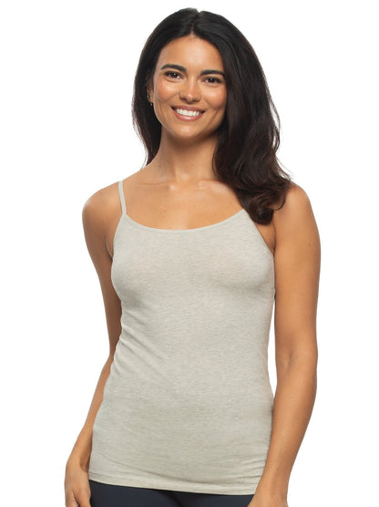 Felina Organic Cotton Stretch Camisole - Pebble