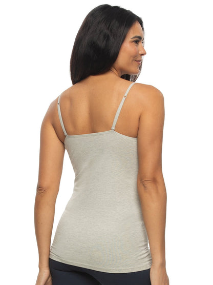 Felina Organic Cotton Stretch Camisole - Pebble