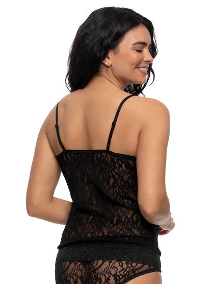 Felina Signature Stretch Lace Camisole - Black