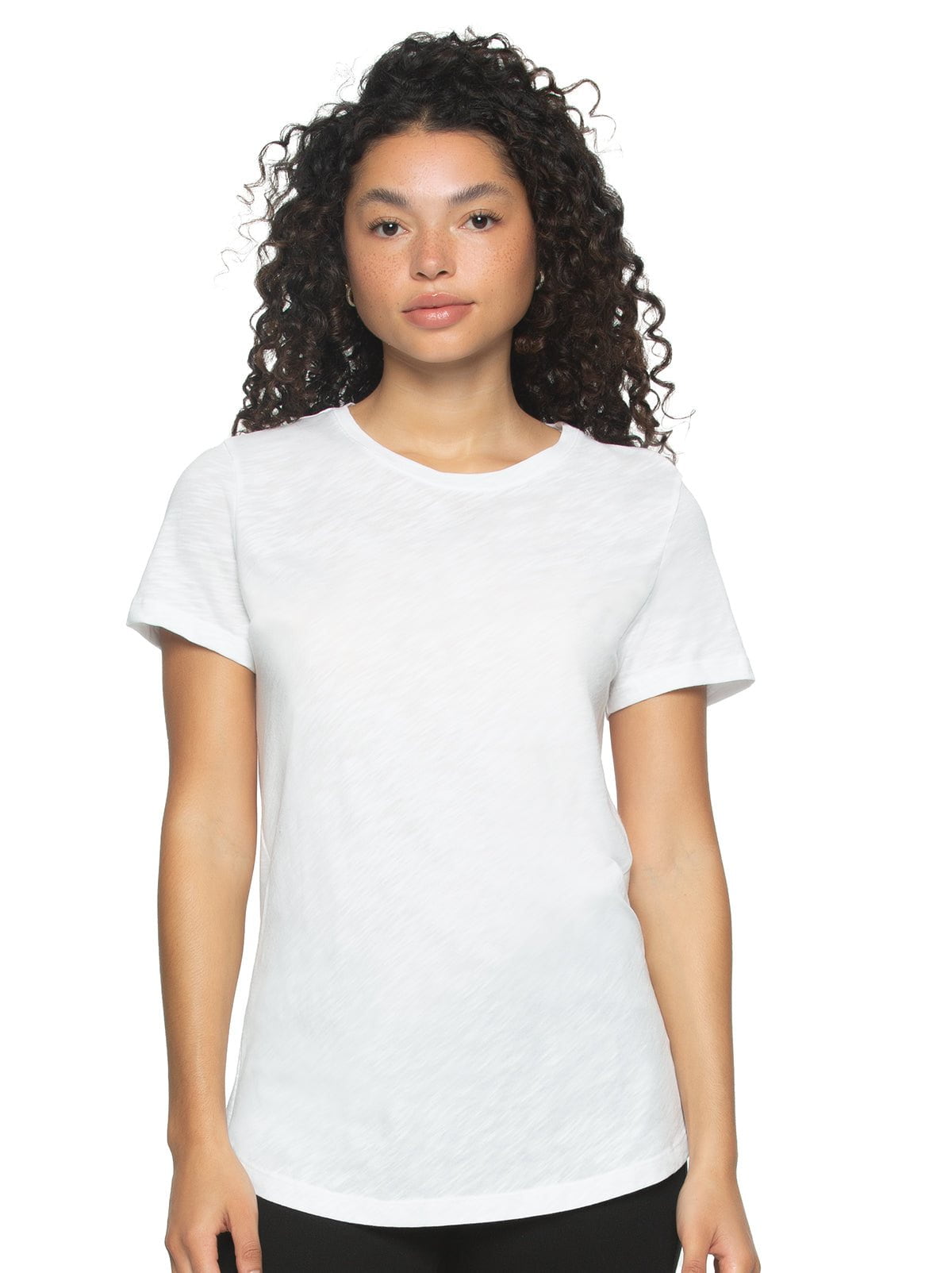 Felina Slub Jersey Crew Neck T-Shirt - White