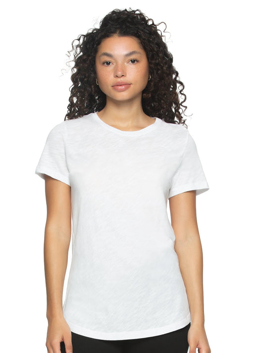 Felina Slub Jersey Crew Neck T-Shirt - White