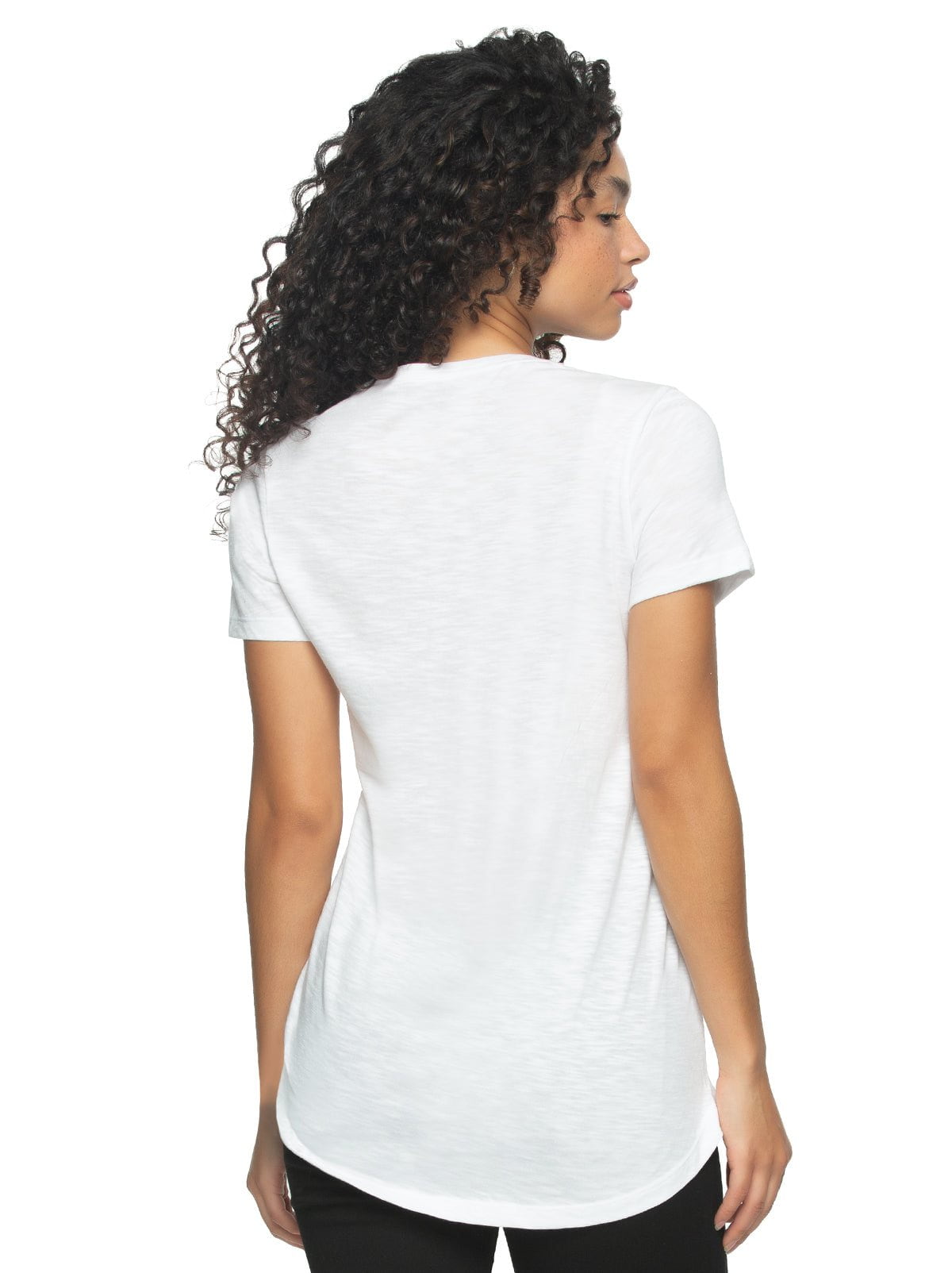 Felina Slub Jersey Crew Neck T-Shirt - White